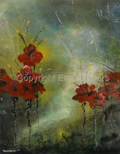 Painting-Floral-Poppy Haze 1