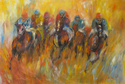 Painting--Oil-AnimalsRacing