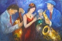 Painting--Oil-AbstractSinging The Blues