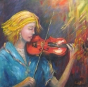 Painting--Oil-FigurativeViolin Sonata