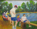 Painting--Oil-FigurativeGood Day Fishing