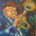Painting-Trumpet Player #2