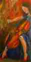 Painting--Oil-AbstractLady Cellist #1