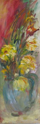 Painting-Botanical-Flowers In a Vase
