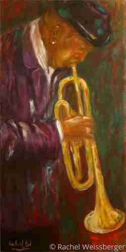 Painting-Abstract-Trumpet Player #1