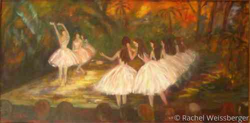 Painting-Impressionism-Ballerinas (After Degas)