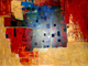 Painting--Acrylic-AbstractBlue Diamonds