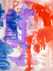 Mixed Media--On Paper-Non-representationalDripping Crimson