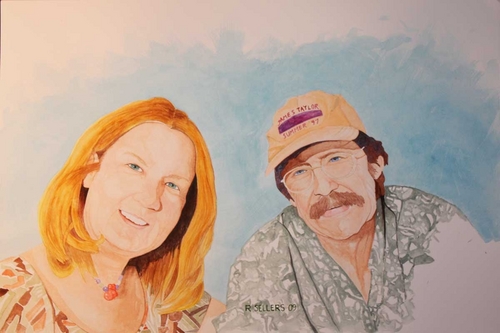 Painting-Portrait-gus and heidi