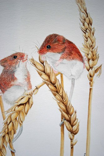 Painting-Wildlife-dinner with a view