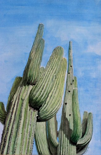 Painting-Landscape-standing tall