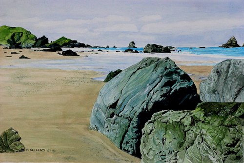Painting-Seascape-lone ranch beach