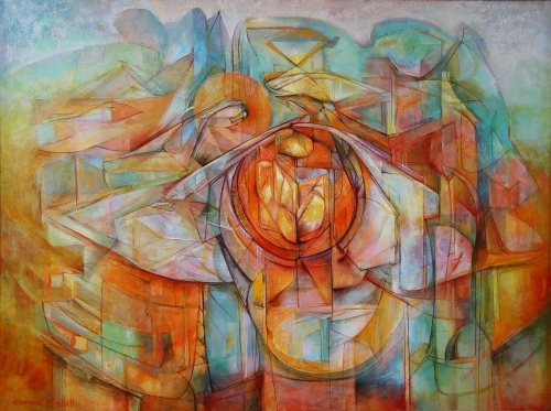 Painting-Oil-Horus Rising