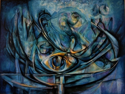 Painting-Oil-Udjet Eye
