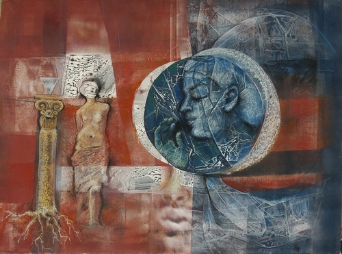 Print Making-Monoprint-Ancient Whisper