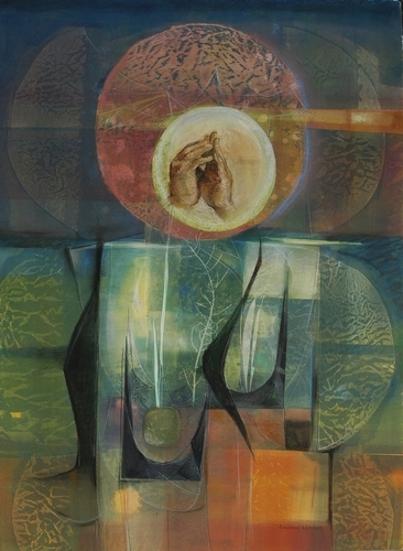 Print Making-Monoprint-Prayer