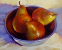 Painting--Pastels-Still LifePears in Bowl