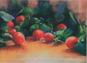 Painting--Pastels-Still LifeReally Red Radishes