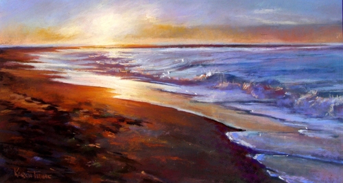 Painting-Sunrise on the Jetty