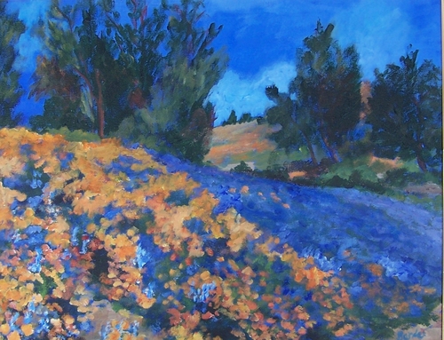 Poppies and Lupines