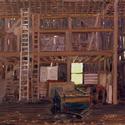 documentary, impressionism, barn, interior, farm, rural, country - Genre Painting