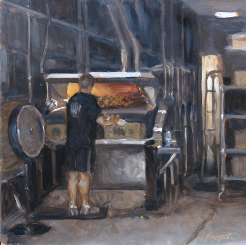 Painting-Cityscape-Center City Pretzel
