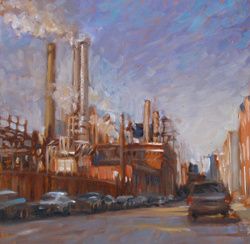 Painting-Cityscape-Power Station
