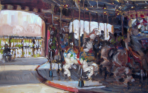 Painting-Abstract-Carousel (Central Park)