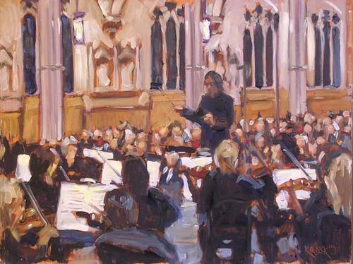 Painting-Impressionism-In the Orchestra
