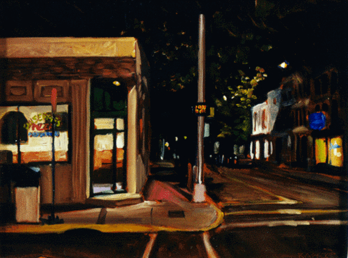 Painting-Impressionism-Jack's, at Night