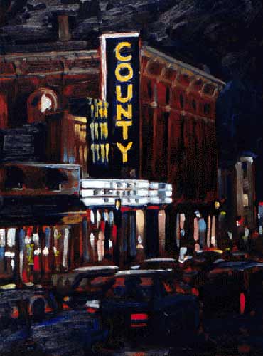 Painting-Cityscape-County Theatre