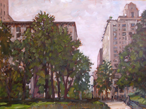 Painting-Impressionism-Side Street