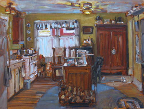 Painting-Allegorical-Diane's Kitchen With Jack