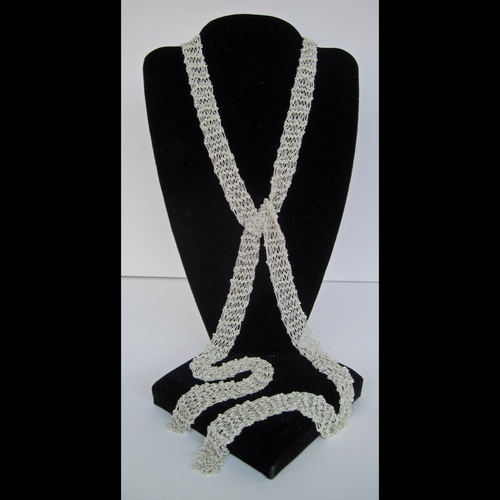 Hand-Knit%20Sterling%20Silver%20Necklace (large view)