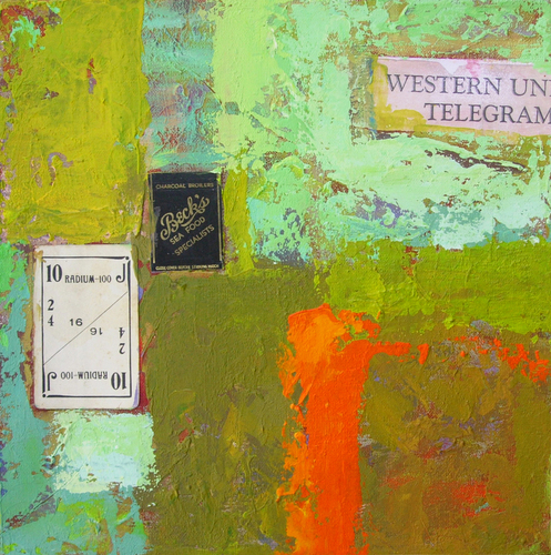 Mixed Media-Vermont Porch, September 1944