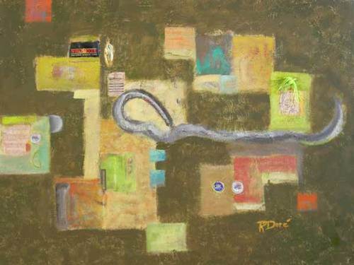 Mixed Media-Non-representational-Hooked