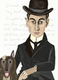 Digital Art--Painting-IllustrationFranz Kafka and friend