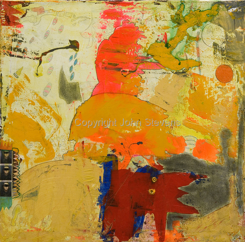 Painting-Abstract-Red Dog #9247