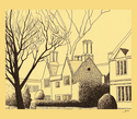 Drawing--Ink-LandscapeBourton-on-the-Water #1