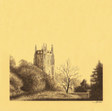 Drawing--Ink-LandscapeFairford Church