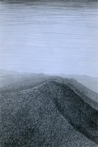 Drawing-Landscape-Mount Mitchell (study)