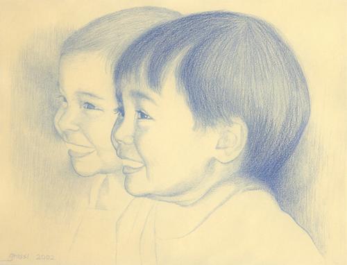 Drawing-Portrait-Hanna and Leo