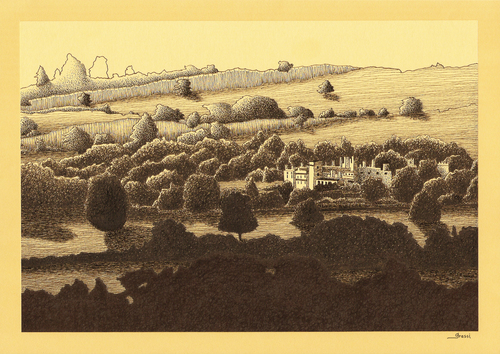 Drawing-Landscape-Sudeley Castle