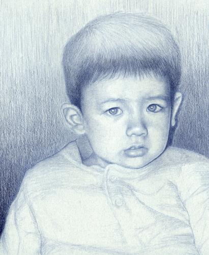 Drawing-Portrait-Kousuke (the artist's younger son)
