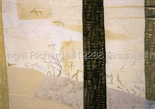 Print Making-Landscape-Kirishima: Edge of the Forest (right side detail)