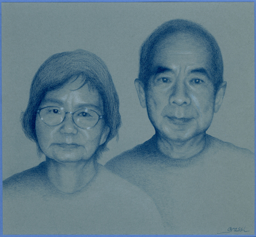 Drawing-Portrait-Keiko and Haruo