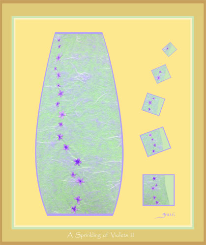 Print Making-Genre-A Sprinkling of Violets II