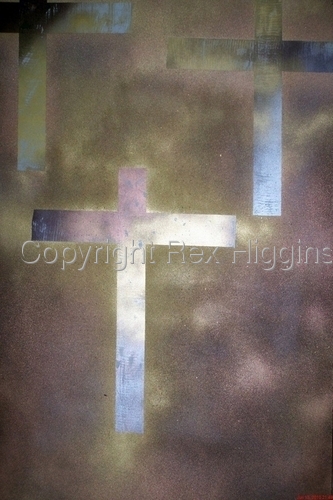 Painting-Spiritual-Three Crosses #610-1