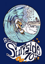 Drawing--Ink-FigurativeSurfside Seventies 8 poster art