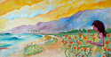 Painting--Oil-ImpressionismCalifornia Girl